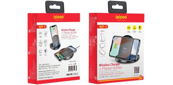 864.589 Беспроводное зарядное устройство ipipoo WP-3 купить оптом и в розницу по низкой цене с доставкой Беспроводное зарядное устройство ipipoo WP-3